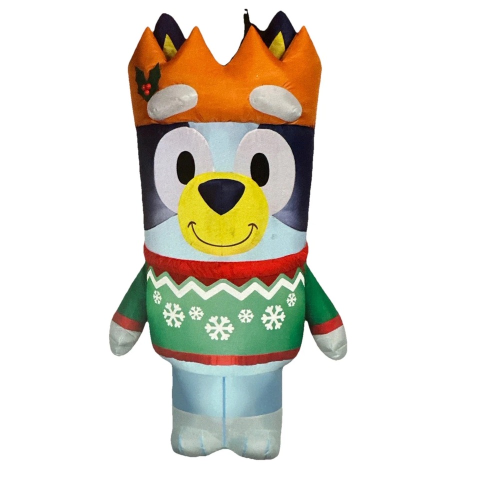 Gemmy Bluey Christmas Inflatable 5 FT Lighted Yard Decor‎ Outdoor Holiday NEW